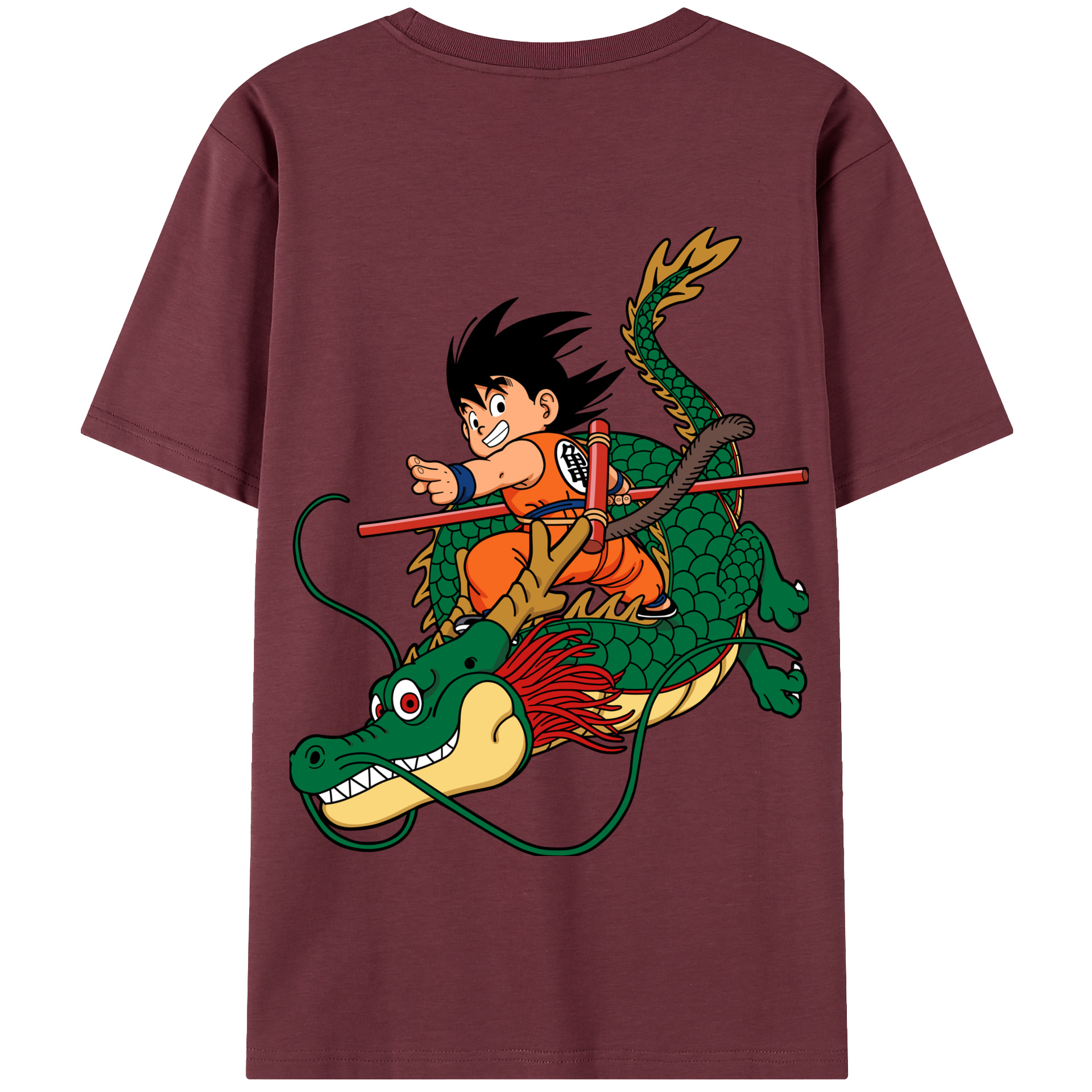 （画像用） ドラゴンボール 孫悟空（そん ごくう）Son Goku カカロット DRAGON BALL Kakarotto 綿100％半袖Tシャツ（背面プリント）